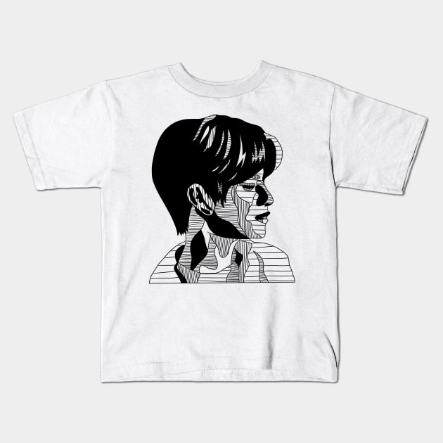 Seungmin line-shaded Kids T-Shirt by timmyshoe2’s